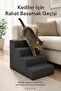 4-Step Cat and Dog Ladder 54X40X40 Cm, Hard Foam with Washable Cover with Zipper - 2