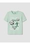 Lcw Kids Green Crew Neck Boy's Pajamas Set with Shorts - 3