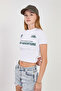 Women's Front Printed Short Sleeve Bodysuit - Ecru - 2