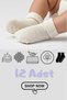 Unisex Baby Non-Slip Sole Cotton Soft Socks – 12-Pack - 7