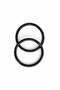 Round Acrylic Bag Handle Black Color |   Knitted, Wicker and Canvas Bag Handle |   1 Pair (2 Pieces) - El Ya - 2