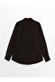 Nevavm Regular Fit Long Sleeve Velvet Men's Shirt with Difference - 6