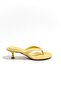 Livy Yellow Round Toe Flip Flops for Women - 4