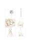 Round Hammock Chair Swing White - 4