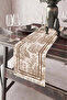 40X140Cm Woven Stain Resistant Printed Thai Feather Fabric Table Cloth Decorative Runner Washable