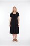 Women's Black Plus Size Oysho Fabric Cross Back Dress Hzl26W-Zss19361