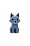 Cute Wolf Figure |   Hard Plastic |   Decorative Mini Desktop Ornament |   Home and Office Decor |   Collection - 6