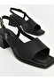 Nevavm Leather-Look Women's Heeled Sandals with a Difference - 3
