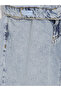 Blue Barrel Fit Stone Embellished Girls' Jean Pants - 4