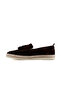 Suede leather men's casual shoes brown - 3