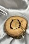 Natural Garnet (Garnet) Natural Stone Majorica Pearl Gold Flamingo Figured Handcrafted Natural Stone Women's Bracelet - 3