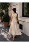 Women's Thick Strap Dress with Polka Dots - 3