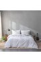 VCLIFE Queen/Full Duvet Cover Set Cotton Bedding Set Collection with 2 Pillow Shams Grey White Chequered Style - 2