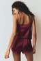 Lace-trimmed satin pyjamas - 4