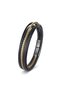 Gold Steel Chain Detailed Multi-Leather Men's Steel Bracelet - 20 cm - 5