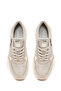 Women's Beige Lace-Up Thick Sole Suede Leather Sneaker 26Sfd371810 - 4