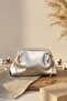 Talleri Silver Matte Leather Women's Bag - 2