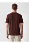 Southblue Brown Crew Neck Textured Men's T-Shirt - 4