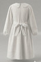 Girl's Embroidered Midi Dress, Special Occasion Cotton Dress, Ages 7-14 - 7