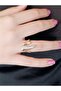 Gold, Modern Tulip Designed, Adjustable Steel Ring - 5