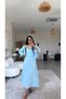 Baby Blue Tensel Premium Shirt Dress Set - 7
