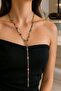 Luxurious Zircon Stone Figured Flashy Y Necklace