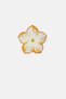 Set of 6 Desert Roses Watercolor Embroidered Edged Cocktail Napkins - 6