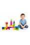 SET CUBURI DE CONSTRUCȚIE MULTICOLORE - 18 piese - educativ - plastic - 5