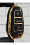 For Peugeot 208 308 508 2008 3008 5008 Rifter Citroen Opel Nano Key Case Cover Black Gold Color Turbo Keychain with Gift - 3