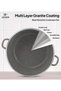 Life Smile 24 cm Oven-Safe Granite Coating Cooking Pot with Glass Lid Beige/Black/Gray - 2