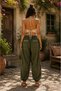 Green Color Bohemian Ethnic Nepalese Pants - 2
