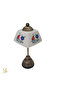 Lampshade-Table and Night Light-Cable-Connected-Decorative-Handmade-With Transparent Porcelain Hat - 3