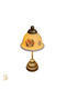 -Lampshade-Table Lamp-Night Light-Tulip Pattern(9)-Corded-Decorative-Handmade-With Transparent Porcelain Hat - 2
