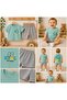 100% Cotton Combed Cotton King Back-Printed Baby Boy Summer Shorts Two-Piece Set - 6