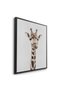 Minimalist Giraffe Kids Wall Art | Portrait Framed Canvas Print | Luxury Modern Decor for Kids Room - 3