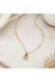 Elara Shine Heart Detailed Women's Necklace 316L Stainless Steel Gold Color Necklace - 3