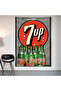 7up Vintage Advertisement Wall Covering Wall Tapestry First Quality Satin Fabric Poster