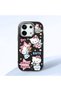Poco X6 5g Compatible Case Camera Protector Black Silicone Couple Phone Case with Kitty Pattern
