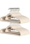 Velvet Clothes Hangers,360 Degree Rotatable Hook, Beige 43 cm, Set of 20