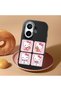 Vivo X200 Fe Compatible Case Camera Protector Black Silicone Couple Phone Case Kitty Patterned - 2