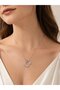 316L Steel Chain Silver Color Zircon Stone Motif Moon Star Necklace - 2