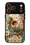 iPhone 17 Pro Turquoise Ottoman Coffee Design Glossy Phone Case