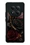 Xiaomi Redmi Note 15 4g Obsidian Crimson Rose Design Glossy Phone Case