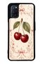 Oppo A52 Glossy Phone Case with Vintage Cherry Blossom Design