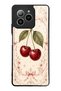 Omix X7 Glossy Phone Case with Vintage Cherry Blossom Design