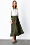 Etek Crinkled Look Midi with Elastic Waist - 3