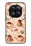 Xiaomi Redmi Note 15 Pro Glossy Phone Case with Blush Coffee Bow Design