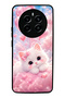 حافظة هاتف لامعة بتصميم Realme 12 Cupid Cloud Kitty