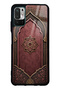 Xiaomi Redmi Note 10 5g Burgundy Glossy Phone Case with Ottoman Emblem Design