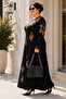 Women's Premium Viscose Stone Detailed Lycra Long Sleeve Special Occasion Dress M1 - 3